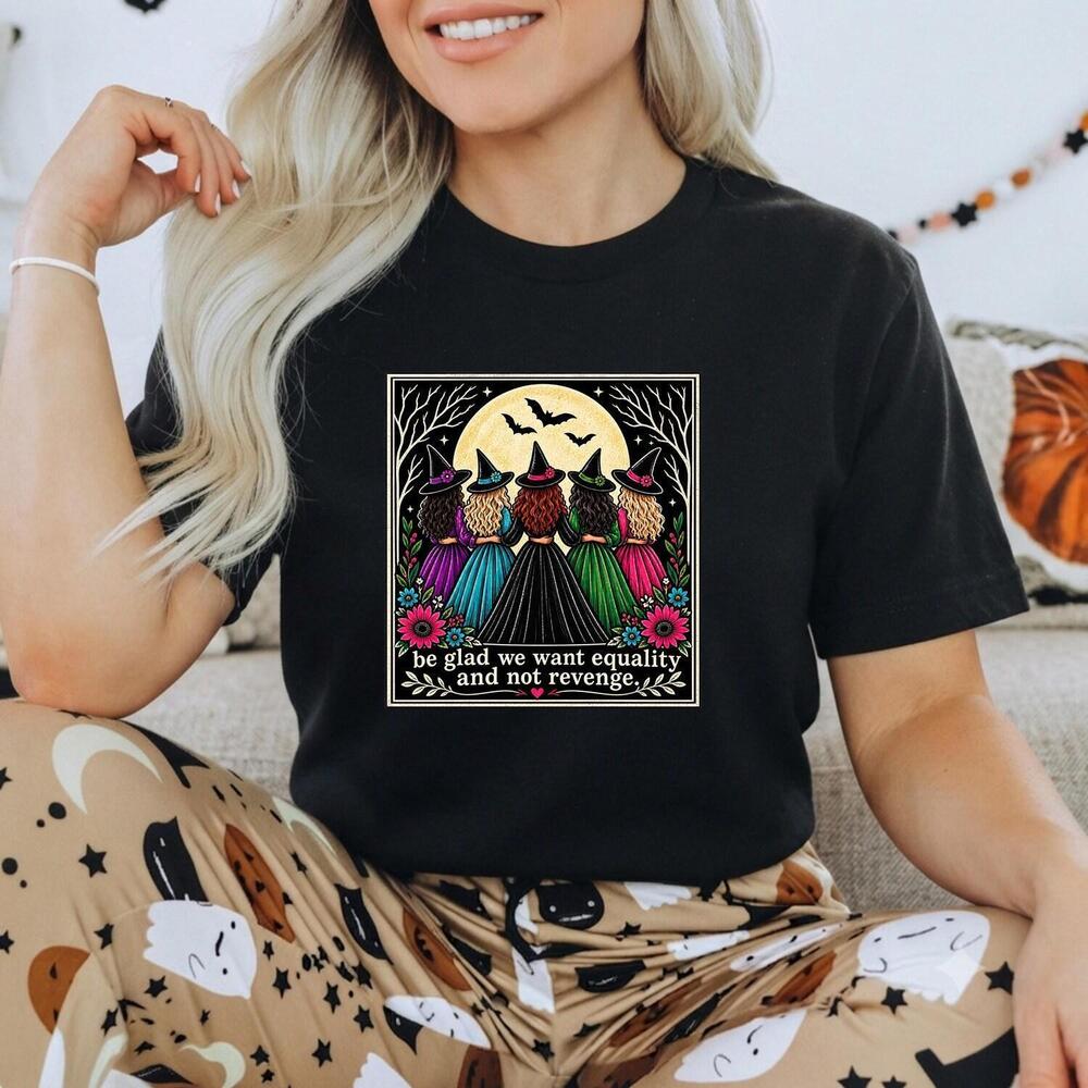 Halloween Witches Shirt, Witchy Gothic Bat Tee, T-Shirt